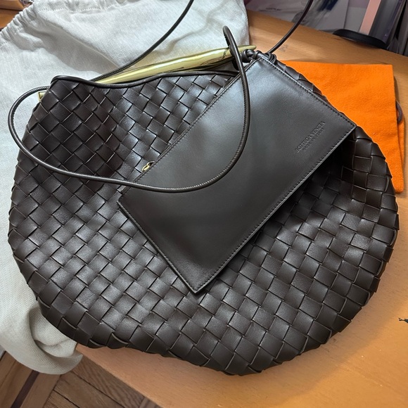 Bottega Veneta dark brown MEDIUM SARDINE LEATHER TOP HANDLE BAG - Picture 5 of 12